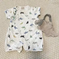 プティマイン　恐竜ロンパース　2way