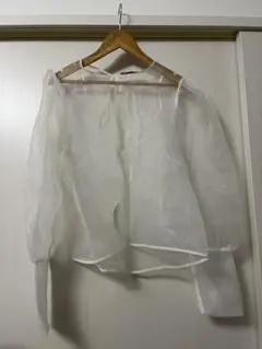 シースルー ホワイト シャツ 長袖