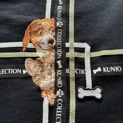 美品！クニオコレクション 可愛い動物達 刺繍長袖Tシャツ Ｍサイズ☆