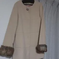 フリーズマート くすみピンクロングコートのサムネイル