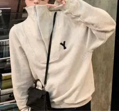 ハーフジップ Yロゴ