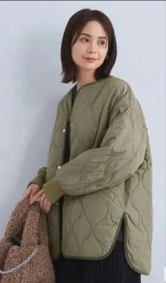 リバーシブル キルティング ブルゾン ―ウォッシャブル・撥水―