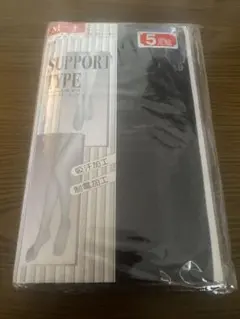 サポートタイプパンティストッキング M-L 5足組黒(ブラック)