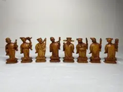 人間国宝 高橋敬典】鉄製 阿波踊り人形 3体セット 置物 オブジェ 鋳物