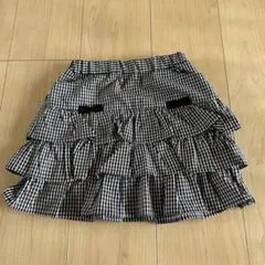 新品Bebe べべ スカート 120 ギンガムチェック