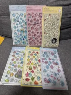 3Dステッカーセット 6シート　硬質シール　しずくちゃん