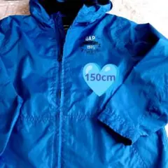 GapKids フード付きジャケット 150 cm青