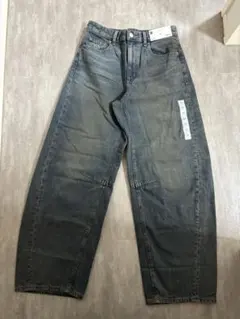 【定価¥2,990】GUバレルレッグジーンズ M ブルー