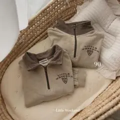 ハーフジップ パーカー