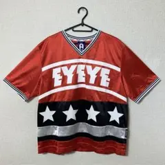 eyeye×atmos pink カラーブロック トレーニング ティー