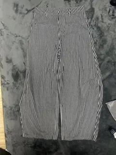 ストライプ ワイドパンツ Lサイズ