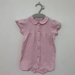 【f様　専用】familiar ピンク 襟付きロンパース 80