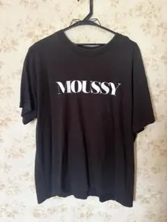 MOUSSY ブラック 半袖Tシャツ F