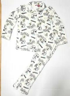 値下げ⤵PEANUTSスヌーピー ふわもこフリースパジャマ 上下セット150cm