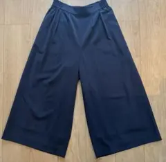 green label relaxing ネイビー ワイドクロップドパンツ S