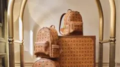 MCM ブラウンレザー リュック・バックパック[美品]のサムネイル