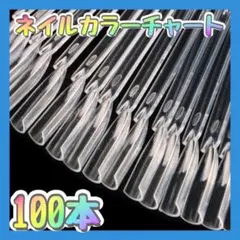 ☆ネイル カラーチャート 2セット 合計100本 セルフネイル クリアのサムネイル