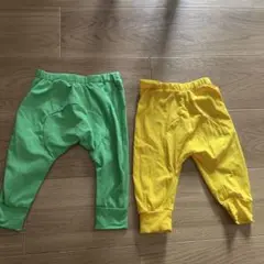 モンキーパンツ 2点セット グリーン・イエロー