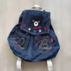 ダブルビー　デニム クマ　リュック