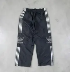 OLD adidas Y2K トレフォイル ビッグロゴ ワイド ナイロンパンツのサムネイル