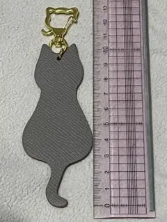 Philosophii 猫型　レザー　チャーム/ニャーホルダー