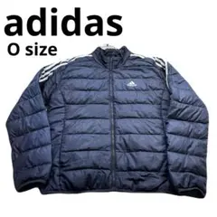 adidas ダウンジャケット　トラックジャケット　中綿ジャケット ネイビー