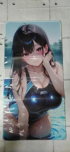 水着美少女 競泳水着 デスクマット