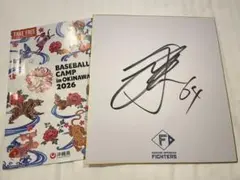日本ハムファイターズ　有原航平　直筆サイン色紙　2026沖縄キャンプ 2026年最新】田宮裕涼 直筆の人気アイテム - メルカリ
