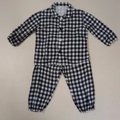 【無印良品】子供チェック柄パジャマのサムネイル