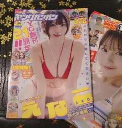 ヤングガンガン　表紙＆グラビアページ　2冊分