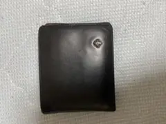 パトリック、黒い二つ折り財布 赤内側 カードポケット6つ