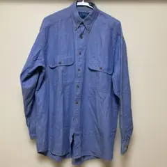 OXFORD ブルー 長袖シャツ Mサイズ