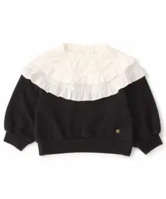 新品80-140 襟フリル薄手トレーナー