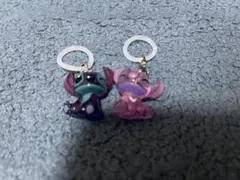 ディズニー　めじるしアクセサリー　スティッチ、エンジェル2点セット
