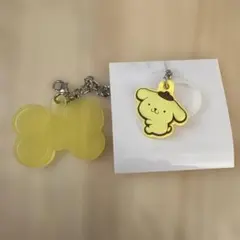 サンリオキャラクターズダブルチャーム　ポムポムプリン