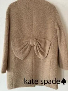 【kate spade】バックリボン チェスターコート M キャメルのサムネイル