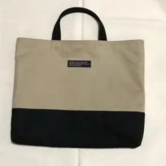 カーキ&ブラック　レッスンバッグ