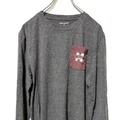 アメリカ古着 Champion グレー 長袖Tシャツ