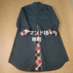 ブルーレーベルクレストブリッジ★濃紺シャツワンピース★36