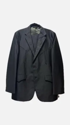 70s - vintage セットアップ　テーラードジャケット　ウエスタン　黒 70svintage セットアップテーラードジャケットウエスタン黒