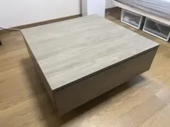 rasik ソルウィン センターテーブル70cm×70cm グレージュ - メルカリ