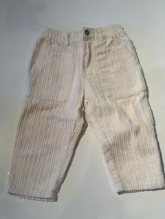 ZARA アイボリー ストライプ コーデュロイパンツ 18-24ヶ月 92cm