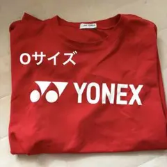 YONEX 赤 Tシャツ イラスト付き　O