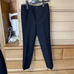 黒スラックス ゴム入りウエスト130cm