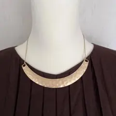 ネックレス アクセサリー ゴールドカラー　プレート型 おしゃれ 小物