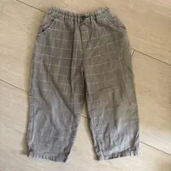 キッズ　ズボン　パンツ　長ズボン　バースデー　データテート　チェック　110