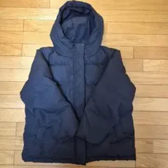 無印良品　撥水フード付きダウンジャケット 黒 XL