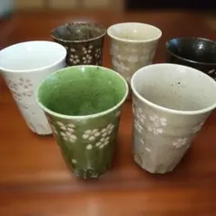 大内順子 おもてなしの器 植物デザインの陶器カップ5個セット - メルカリ