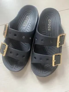 crocs メタリックサタデーサンダルブラック 22㎝ - メルカリ