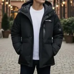 Schott 2TONE SNORKEL DOWN PARKA ブラック Lのサムネイル